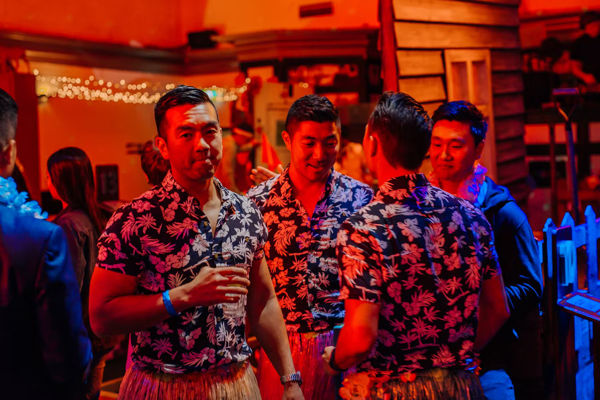 people having fun at a mini golf venue on the Gold Coast