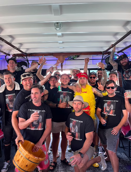 Bucks Party Group on Rani Cruises Boat